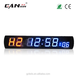 GANXIN電子LEDジムスポーツトレーニングタイマー,8桁デジタル間隔時計カウントダウン/カウントアップストップウォッチ機能付き - Product Image 4