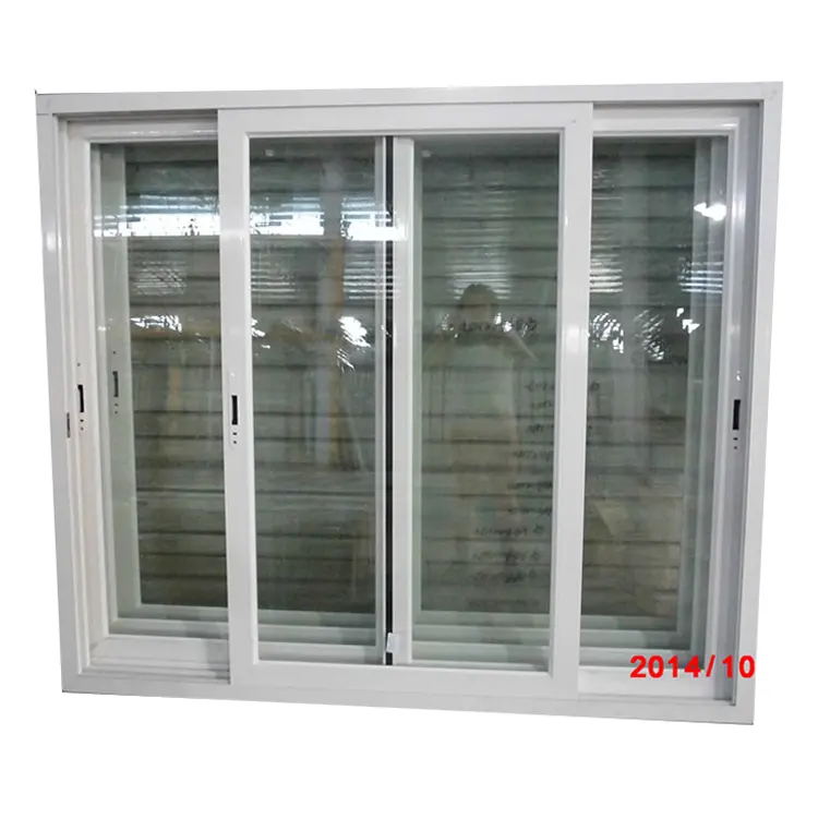 Telaio in alluminio finestra di casa di disegno di formato su misura 12mm telaio in alluminio scorrevole finestra di vetro