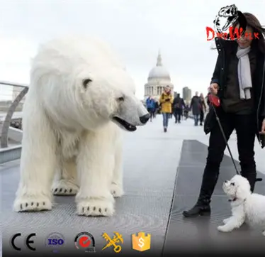 A grandezza naturale realistico polar bear costume per la vendita