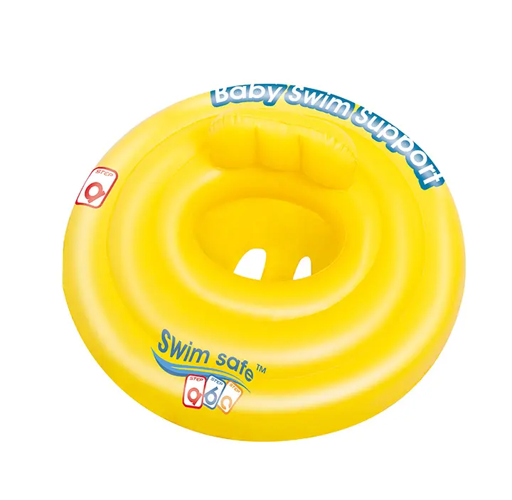 Bestway-flotador inflable 32096, asiento de bebé para natación, color amarillo