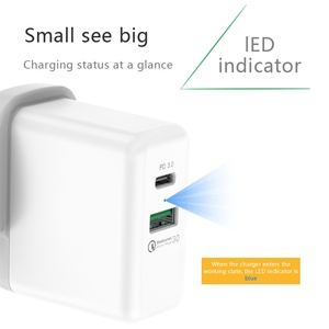 36W CE/FCC תעודה USB-C פ"ד מהיר סוג-C נסיעות קיר מהיר מטען QC 3.0 עבור iPhone אפל USB-C אנדרואיד עבור Huawei SCP