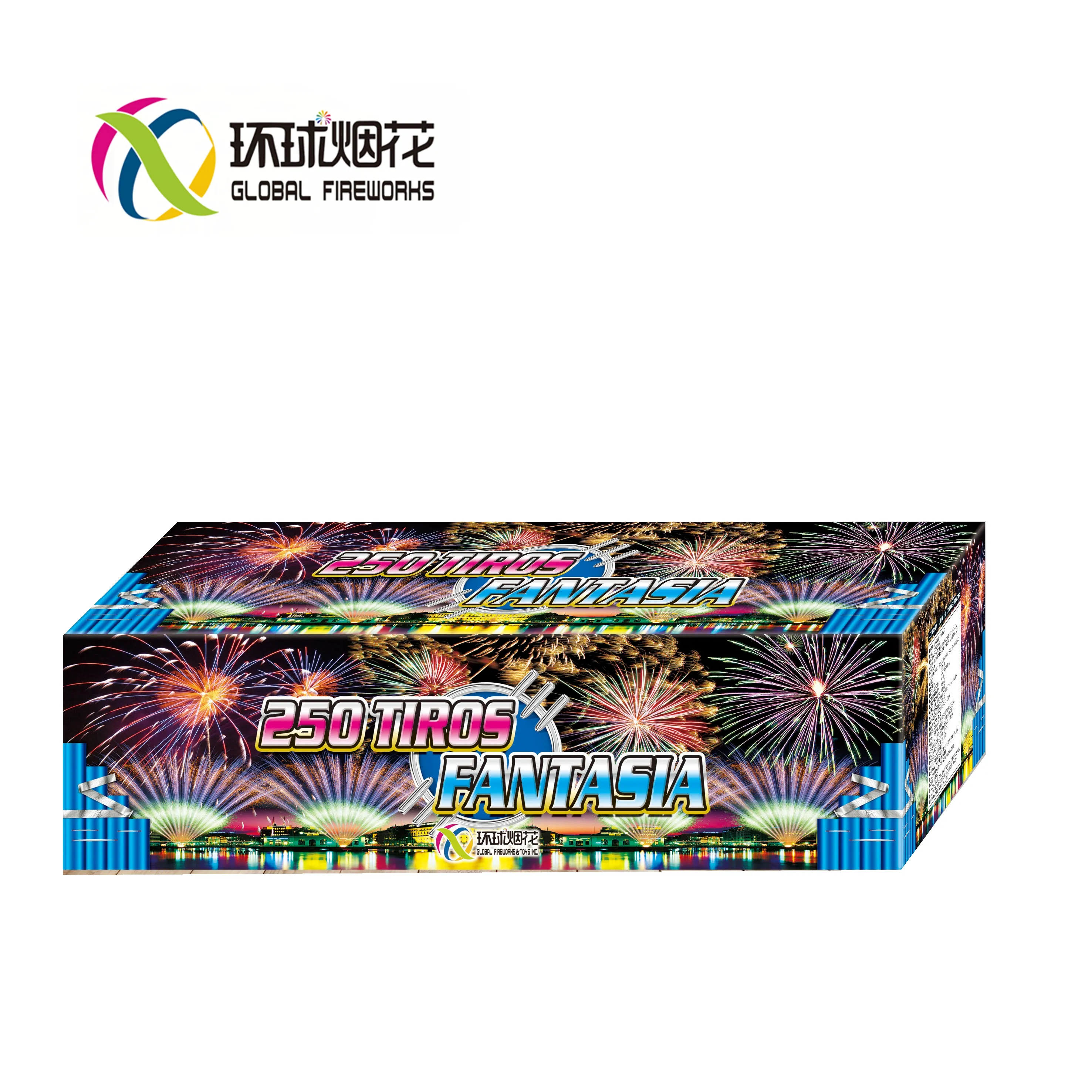 Fuegos artificiales chinos para uso en exteriores, Tortas, 0,8 pulgadas, 250 grados, 1,4G, Un0336