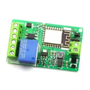 グリーンESP8266リレーモジュール10A220VネットワークWIFIリレーモジュール入力DC7V〜30V4層ボードTVS入力自動保護 - Product Image 1