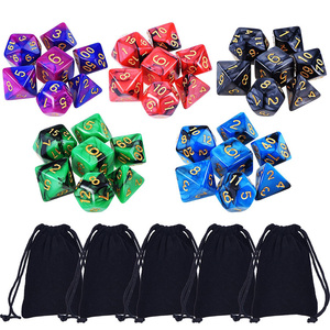 Toptan fiyat çokyüzlü oyun zar seti çanta ile zindanlar ve Dragons DND D & D MTG RPG kart oyunları - Product Image 1