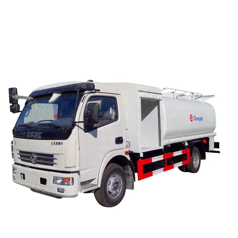 Vendita calda dongfeng 6000L camion bowser carburante a basso prezzo camion cisterna di rifornimento di carburante per aviazione