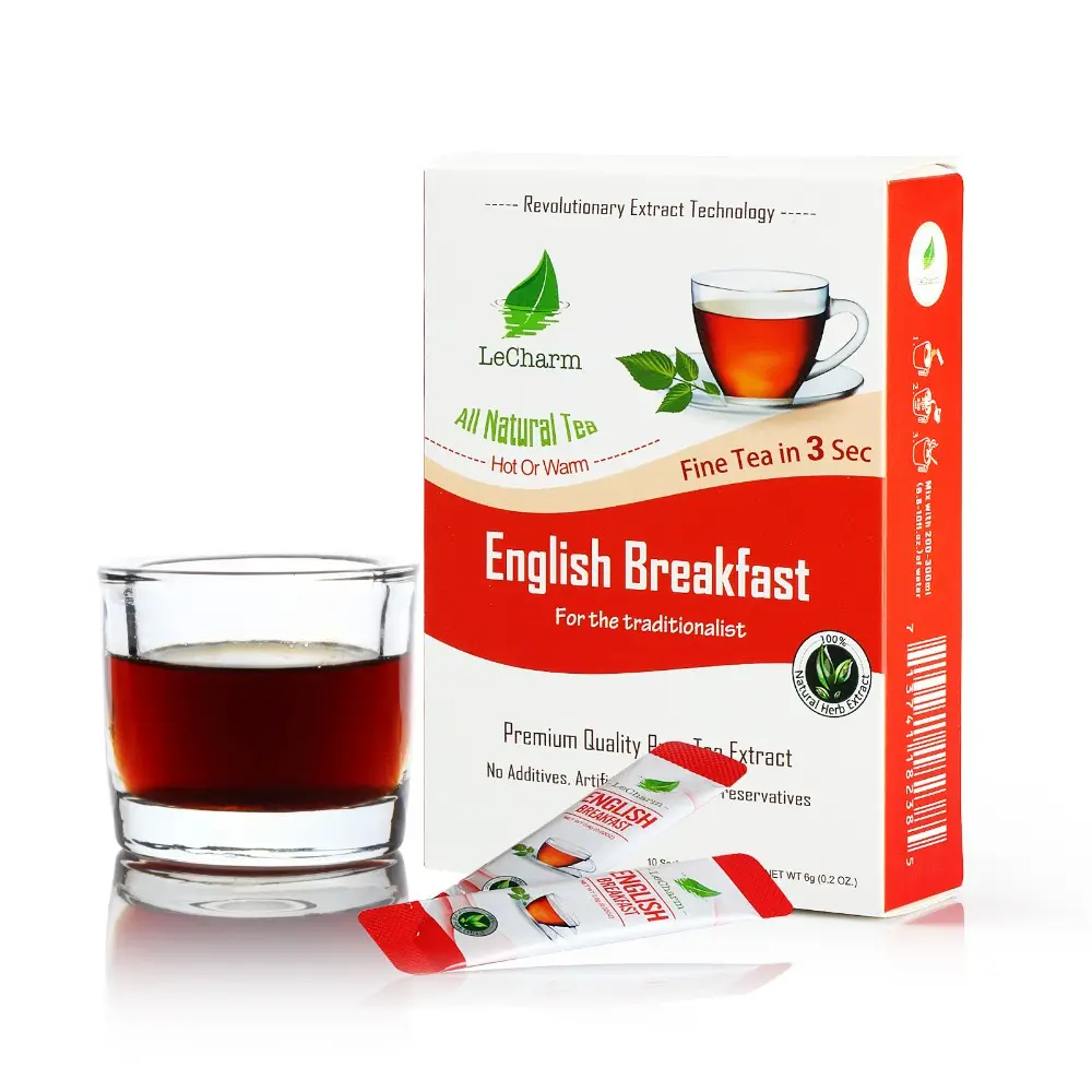 Té negro para desayuno en inglés, certificado de la mejor marca china, té instantáneo al por mayor