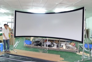 Simulador de voo curvo tv 4k, grande tamanho, 250 polegadas, tela de projeção, 180 graus, simulador de voo para motociclistas, tela de projeção