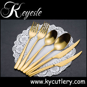 Oem/ODM tổ chức sự kiện đám cưới nhà hàng mạ vàng thiết lập dao kéo, mạ vàng Flatware bán buôn - Product Image 6