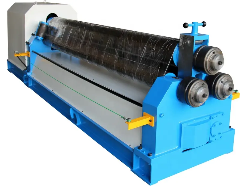 W11 series symmetric 3 roller steel sheet plate roll bending machine, profile roll machine