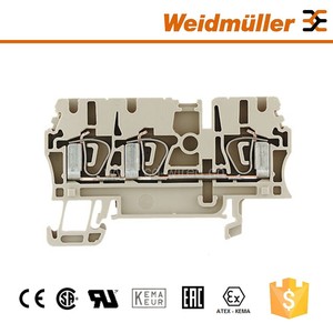 Push in and <strong>Spring</strong> <strong>Terminal</strong> <strong>Block</strong> Connectors Weidmuller ZDU 2.5/3AN 3 Way Energy Meter <strong>Terminal</strong> <strong>Block</strong> - Product Image 3