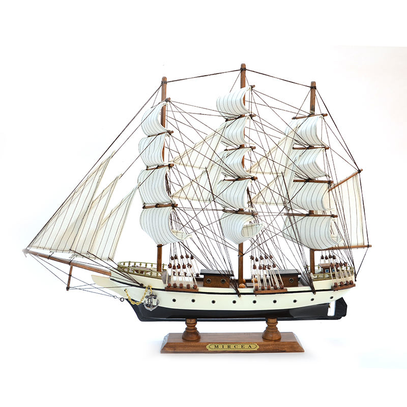 Fornecedores chineses vendem 55cm barcos de madeira decorados com modelos de madeira ptw034e