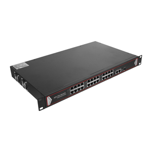 Endüstriyel 100 MB 24 Port Ağ POE Anahtarı + 2 gigabit ethernet portu + 1 SFP