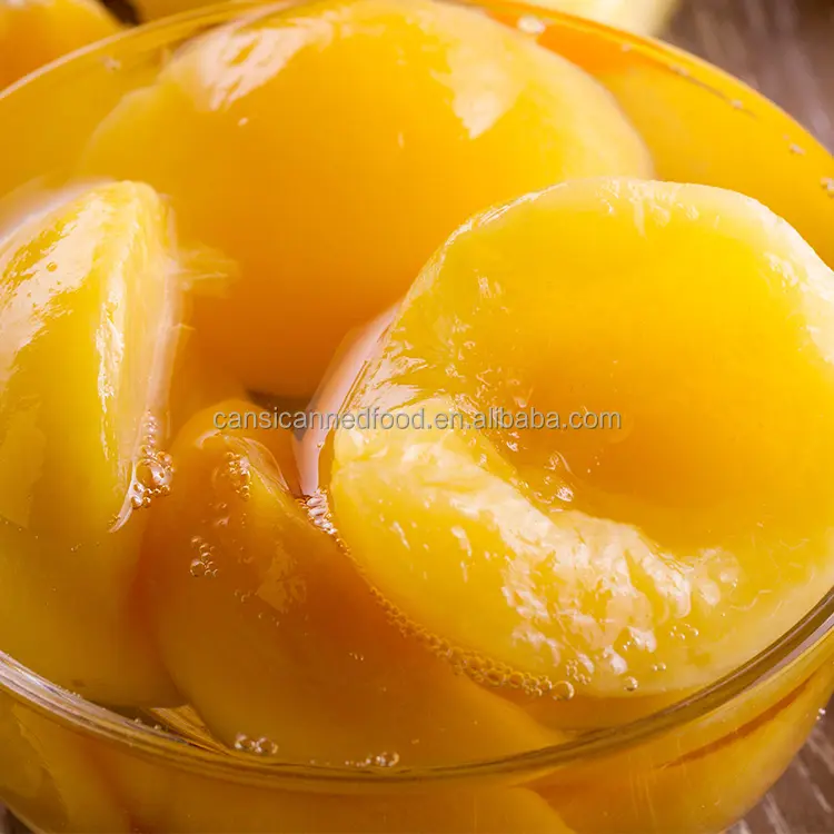 Консервированные продукты Zhenxin, консервированные персиковые половинки в легком сиропе