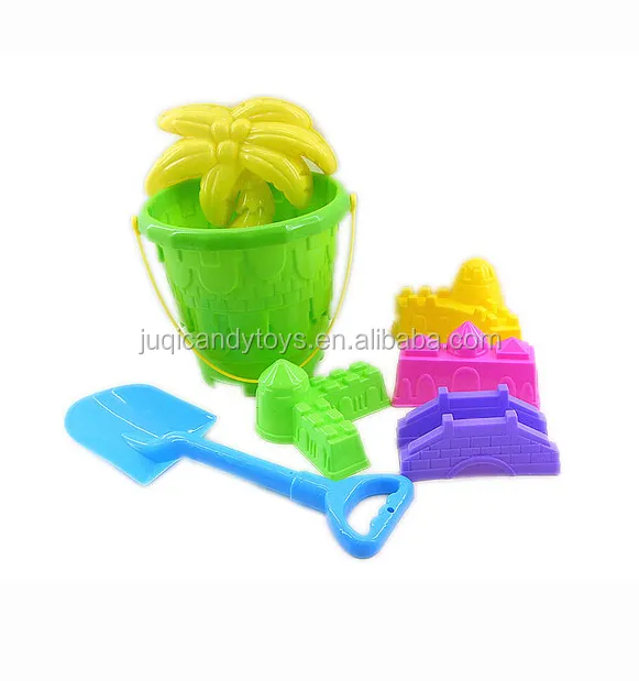 Summer Outdoor Toys For Kids Promotional Beach Games 7 PCS Plastic Sand Beach Toys Set