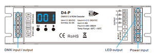 Skydance D4-P DMX512 & RDM Decoder iron shell controller a 4 canali CV RGB/RGBW PWM DMX dimmer terminale verde porte di segnale DMX - Product Image 6