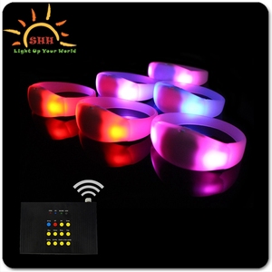 Remote Control LED Light up RGB <strong>Programmed</strong> Led Bracelet - Product Image 6