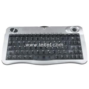 Teclado infrarrojo KVCOM con ratón trackball, teclado multimedia de tamaño completo, receptor personalizado - Product Image 2