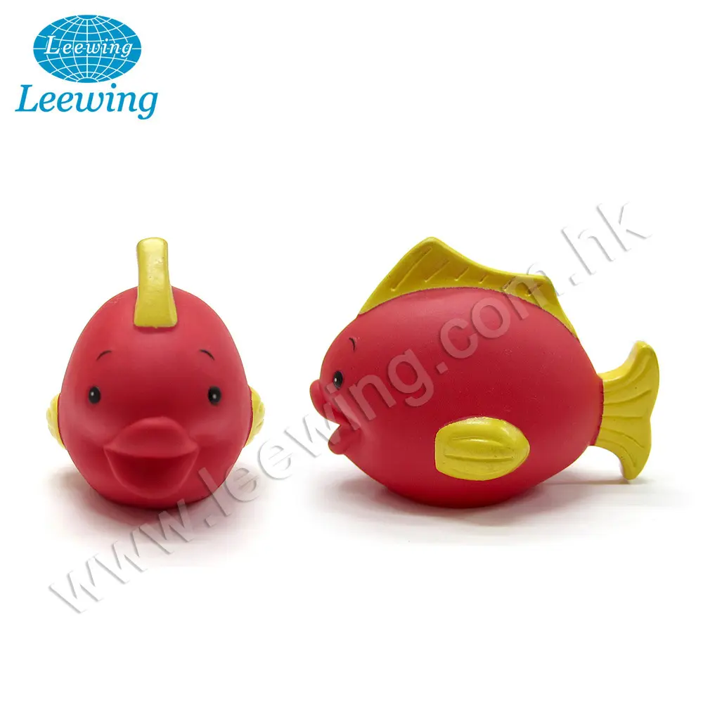 Caoutchouc Enfants Couleur Rouge En Plastique de Jouet De Bain de Poisson