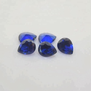 <strong>Wholesale</strong> <strong>Pear</strong> Cut Blue Synthetic Spinel Stone