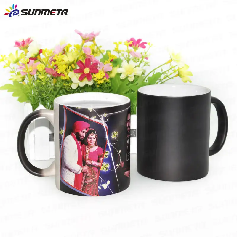 Sunmeta — tasse thermique pour sublimation, en céramique, photo magique, couleur changeante, 11oz, livraison gratuite