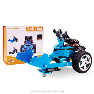 Yahboom DIY bildung Python und grafische programm microbit V2 smart roboter kit mit aufzug und clip pack kompatibel mit v 1.5