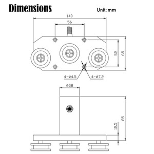 PLC572 500N 1000N Drei-Riemens cheibe 4-20mA Spannungs <span class=keywords><strong>sensor</strong></span>/Wäge zelle