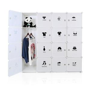 Tủ quần áo Tủ Quần Áo Lồng Vào Nhau Nhựa Tủ Modular Lưu Trữ Tổ Chức - Product Image 1