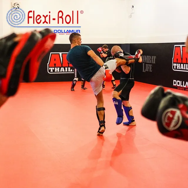 Dollamur flexi-rolo misturado tapete artístico marcial/tatuami rolo fora tapete mma