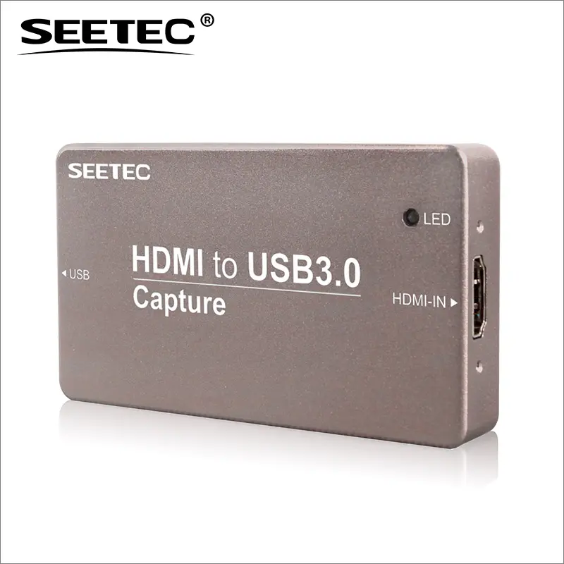 SEETEC الألومنيوم تصميم 1080P في الوقت الحقيقي فيديو بطاقة التقاط الصوت والفيديو hdmi لرجال الأعمال