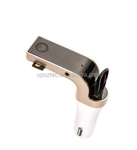 UPsztec无线FM发射器无线电适配器，带<span class=keywords><strong>USB</strong></span>充电器微型sd卡免提通话盘车载MP3播放器