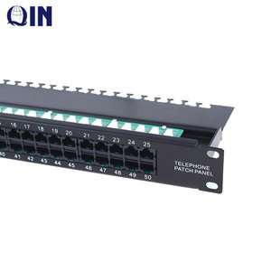 深圳机架 50 端口 RJ11 电话修补程序面板 FTP Cat3 语音修补程序面板 - Product Image 3