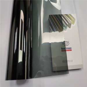 50CM * 3M DIY Tinting שחור צבע 1PLY <span class=keywords><strong>SRC</strong></span> רכב סטיילינג עיצוב אחד חזון דרך רכב חלון סרט, רכב חלון מדבקה