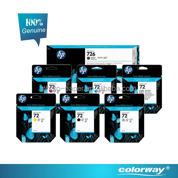 HP מוסמך 100% אמיתי מקורי HP 72 תמונה שחור 130 ml דיו מחסנית C9370A