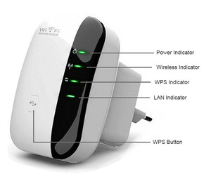 300mbps Wireless-N无线WiFi中继器网络WiFi路由器范围扩展器信号增强器扩展器WIFI Ap Wps加密 - Product Image 5