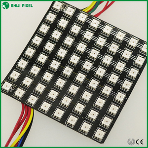 Многоцветная меняющаяся P10 8x8 APA102C 5050 RGB программируемая адресная Гибкая светодиодная матрица - Product Image 2