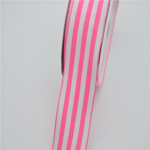 时尚定制 16毫米黑色和白色条纹 Petersham 丝带 - Product Image 3