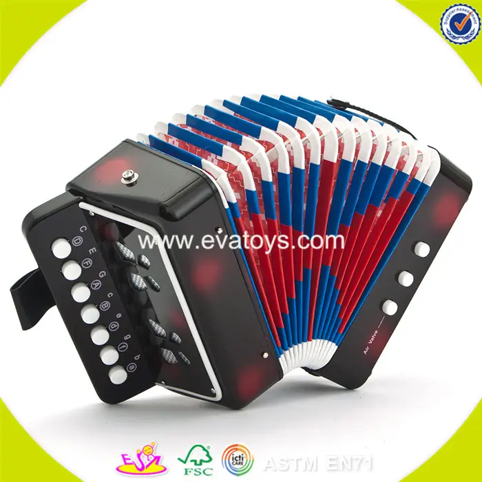 Venta al por mayor de moda superior de madera de piano accordion profesional de los niños de piano de acordeón W07K006C