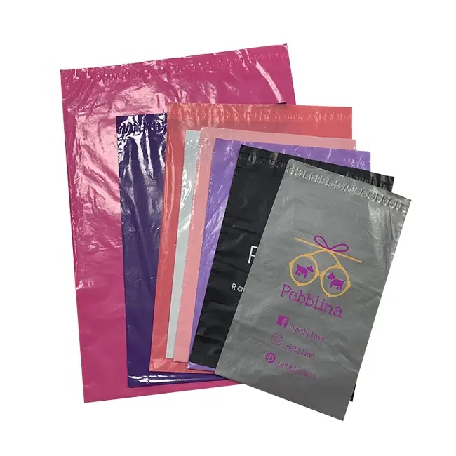 Sacs de livraison en plastique dhl imprimé, logo personnalisé, sacs écologiques en polyéthylène pour la livraison de vêtements