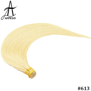 AFPELO Ucuz 50g/100 s Ipeksi düz Mini Ben İpucu insan saçı postiş Ön Gümrük Sopa Remy Ben İpucu Için beyaz Kadınlar - Product Image 6