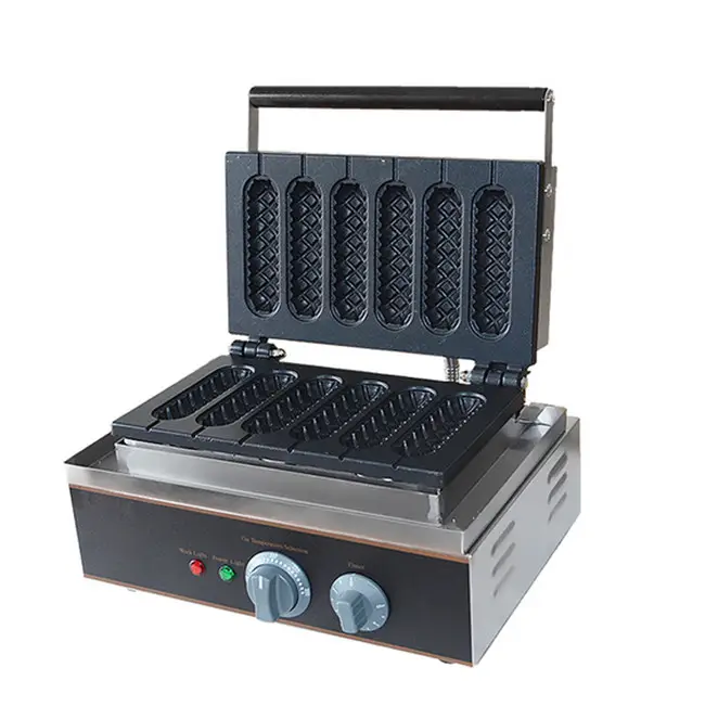 Neue Design 220 v hot dog grill maschine stick kommerziellen automatische waffel maker