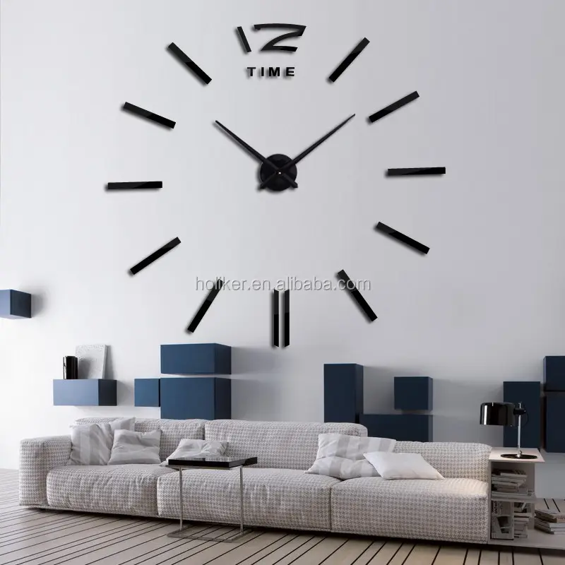 2021 hot sale in Middle Eastern new home decor large mirror diy wall clock wall sticker clock