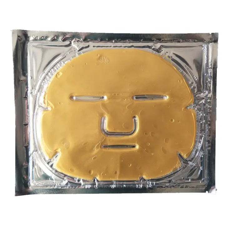 Private Label Custom Gezichtsmasker Vel Hydraterende Gezicht Collageen 24 k Facial Gouden Masker