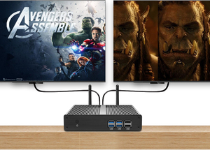 XCY безвентиляторный мини-ПК barebone процессор Core <span class=keywords><strong>i5</strong></span> 7200u ddr3 8 gb 240 gb жесткий диск Промышленные ПК