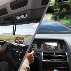 Monitor de coche de 7 pulgadas con pantalla LCD Digital AHD1080P funciona con cámara de respaldo de camión y cámara de remolque para monitoreo de Vista trasera