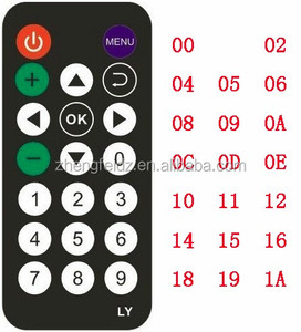 20 tuşları 38 KHZ NEC KODU MP3 için uzaktan kızılötesi ışın uzaktan kumanda uzaktan verici tüp 940 nm dalga - Product Image 1