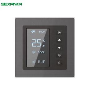 SEXANKA KNX EIB Factory Smart Home <strong>Building</strong> Automatic <strong>System</strong> Wall Switch Temperature Panel Touch Smart Temperature <strong>Controller</strong> - Product Image 1