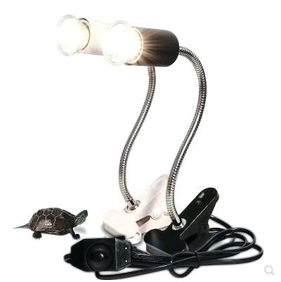 Black gooseneck clamp lamp with on/off switch