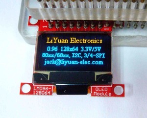 0.96 oled 128x64 3.3V 5V SSD1306 16pin parallelo SPI IIC LM096 minuscolo oled display modulo - Product Image 2