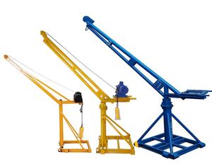 Taşınabilir küçük kaldırma elektrikli 400 500 300 kg tek çift halat inşaat kat katlanabilir alışveriş motor vinç - Product Image 3