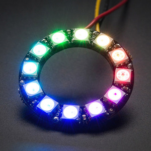 Rgb 12Leds มุมแหวนตาไฟ Led Sk6812 5050 5โวลต์พิกเซลแอดเดรส3.6วัตต์